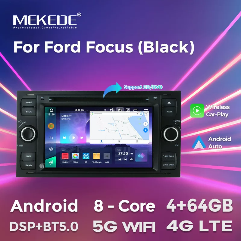 Подходит для Ford FORD FOCUS 7-дюймовый DVD Android большой экран центральный пульт управления навигация Bluetooth CARPLAY