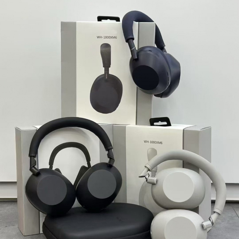 Xm6 Huaqiangbei Ultra-Flagship Over-Ear Noise-Cancelling Bluetooth Headphones with Intelligent Noise Reduction and Qualcomm Sony Technology