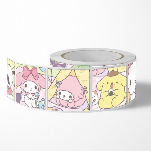 500 Cartoon-Style Cute Sanrio Handmade Journal Sticker Sheets: My Melody, Kuromi, Cinnamoroll Designs for DIY Decorations