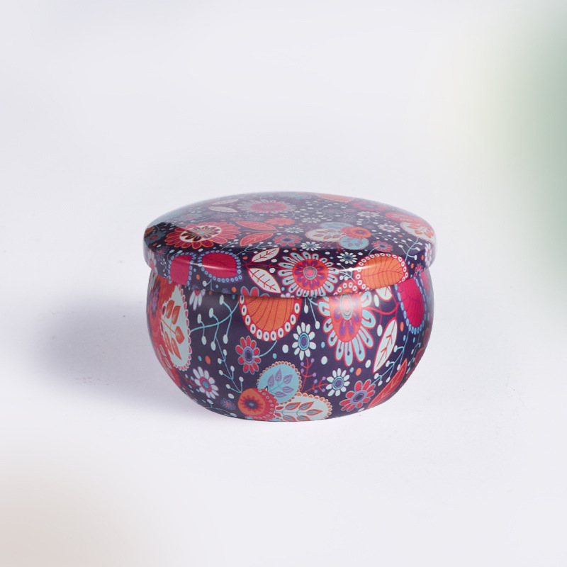 Venta al por mayor regalo de estilo étnico planta de soja cera aromaterapia vela decoración del hogar hojalata aromaterapia hierro puede vela