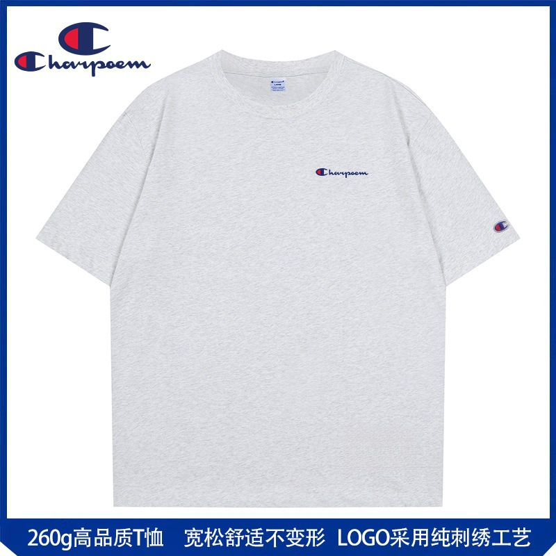 Champion Graffiti Short-Sleeved T-Shirt for Men 2025 Summer New Style Couple Loose Casual Pure Cotton Small Logo T-Shirt Trendy Brand Top Champion Graffiti Short-Sleeved T-Shirt for Men 2025 Summer New Style Couple Loose Casual Pure Cotton Small Logo T-Shirt Trendy Brand Top