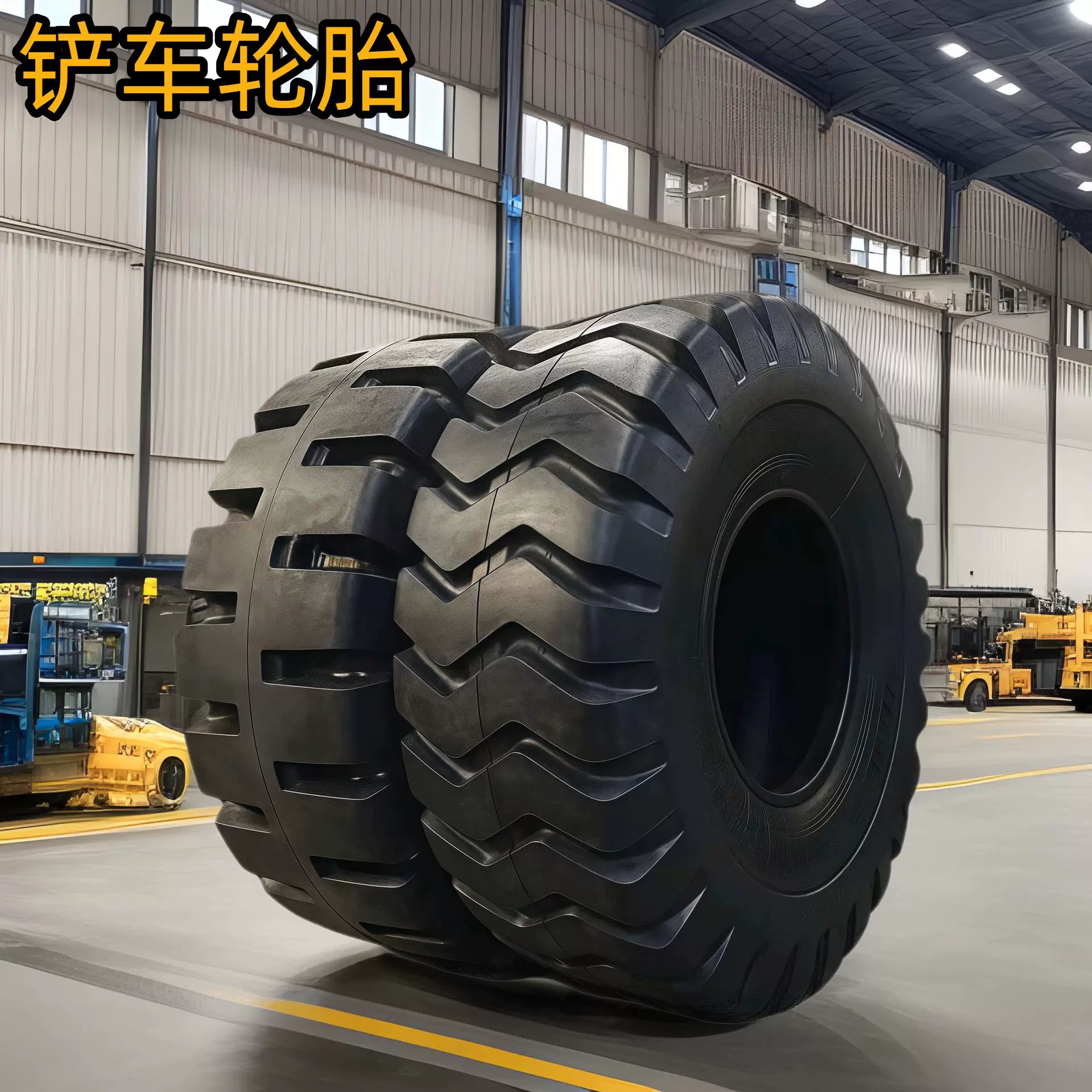 50铲车实心充气轮胎23.5-25厦工龙工铲车轮胎17.5-25装载机轮胎