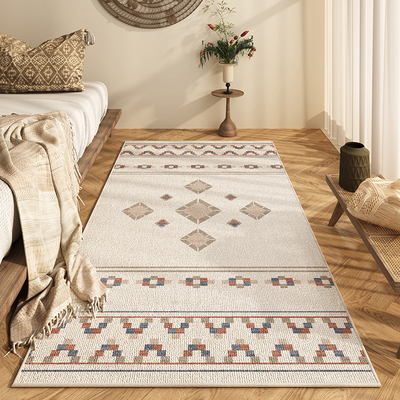 Vintage Nordisch Boho Marokkanischer Wohnzimmerteppich Ethno Stil_voghion.com