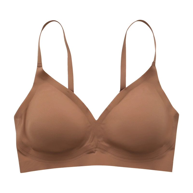 Wireless Bra Plus Size, Comfortable Breathable Seamless Top with Detachable Pads