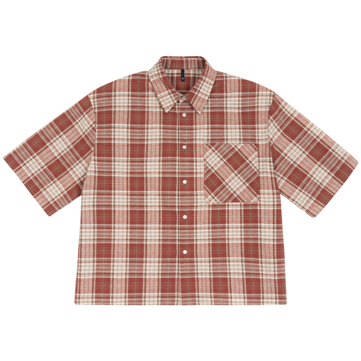 ETAI Hombre| Camisas de alta calidad sueltas populares corta camisa casual de moda cardigan botón camisa de manga corta
