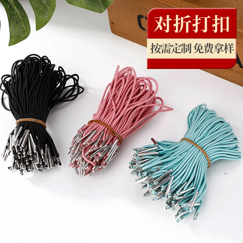 Эластичный шнур с металлической пряжкой, резинка, крючок-застежка, эластичная веревка, пряжка, шнур для подвешивания ярлыков на одежду, фурнитура