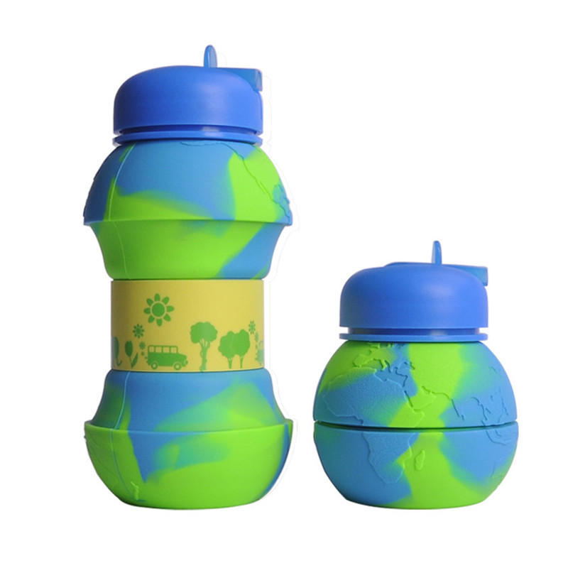 Creativo silicona plegable hervidor de agua deportes al aire libre mujer hervidor de agua turístico telescópico de silicona hervidor de agua portátil de silicona ahora