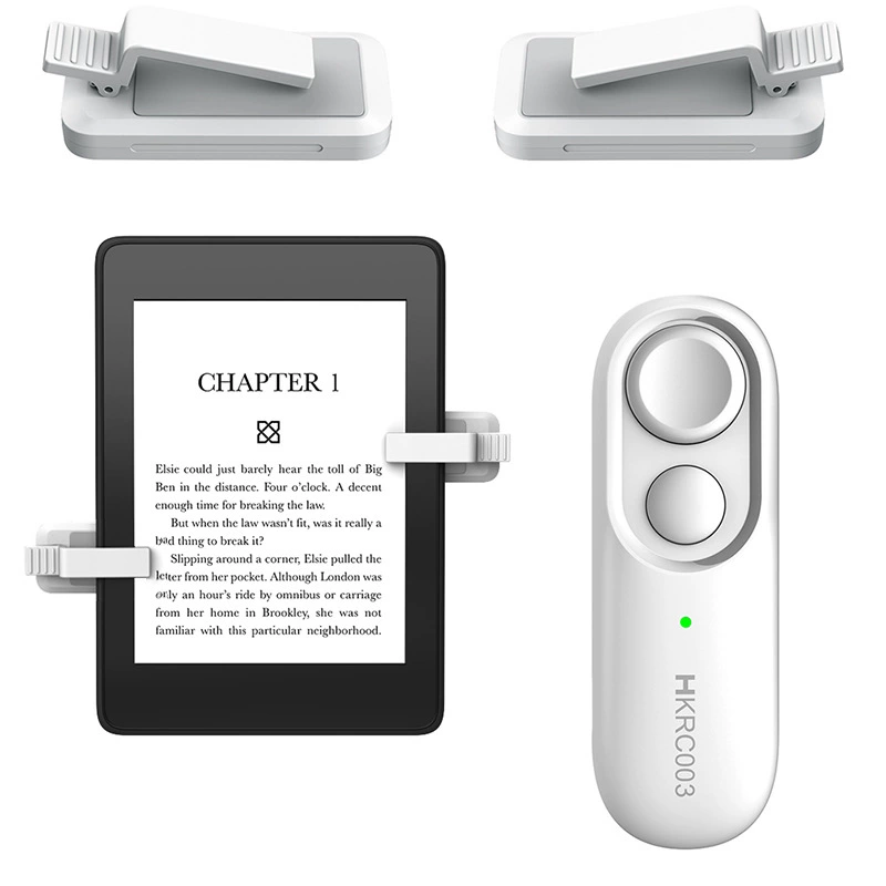 Беспроводной пульт перелистывания HKRC003 для Kindle, клип‑датчики, Bluetooth, перезаряжаемый