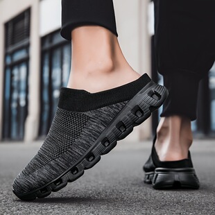 X 35771 Couple fly knit sneakers ��H�w���m��Ь