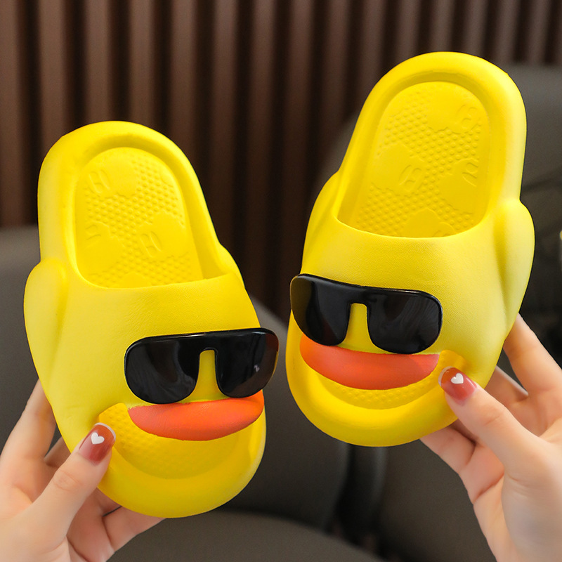 Zapatillas para niños Zapatillas de verano para bebés Sandalias y zapatillas para niños en el hogar de dibujos animados lindos Zapatillas para niños Duck