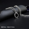 Chain stainless steel, ring, necklace, pendant hip-hop style suitable for men and women, lightening hair dye, set, European style