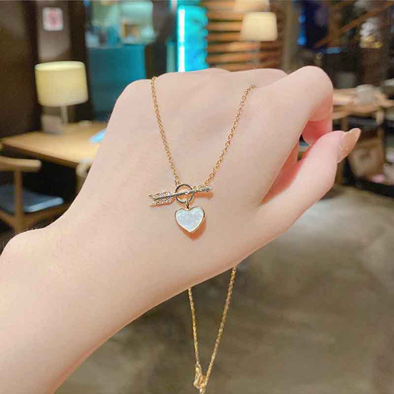 Fashion Heart Shape Alloy Plating Womenu0027S Pendant Necklace 1 Piece