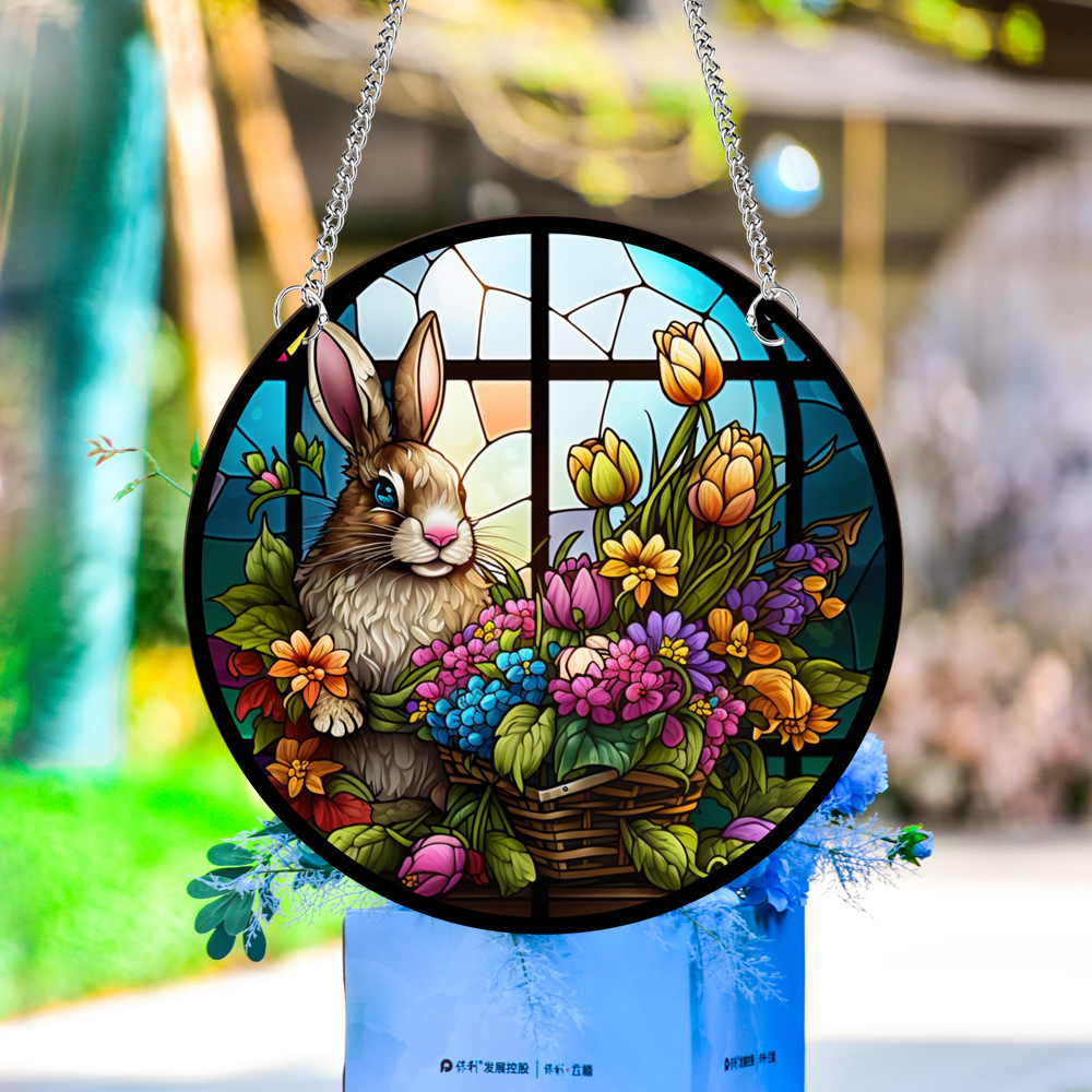 95g Weight pendant Home Textiles & Decor Type Acrylic Material Easter Festival Rabbit Pattern Casual, Elegant, Classical Style Easter Casual Elegant Classical Rabbit Arylic Party Supplies Decorations 34