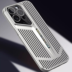 適用iPhone16手機殼超薄磨砂膚感刀鋒散熱蘋果15promax全包鏡頭14