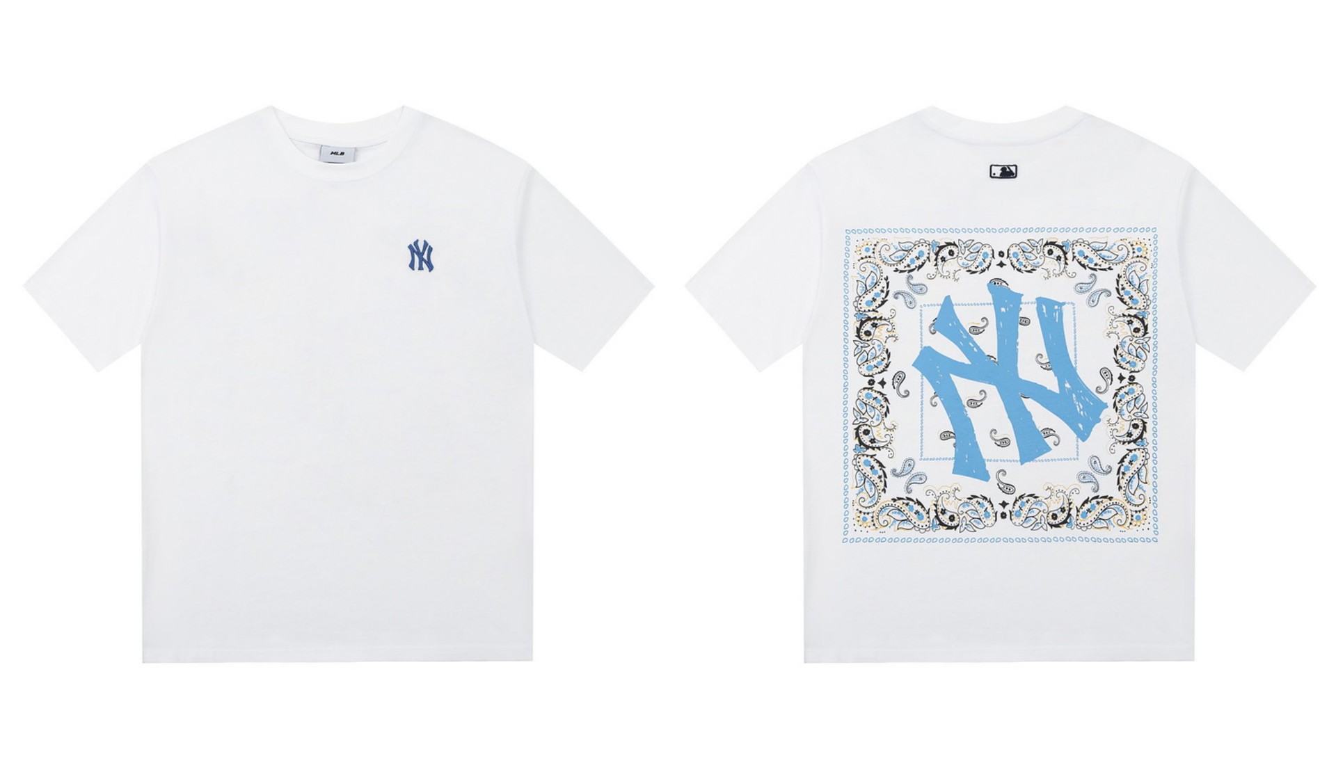 Fábrica al por mayor nueva moda Coreana de alta calidad impresa algodón manga corta hombres y mujeres mismo estilo pareja camiseta suelta soporte código de escaneo