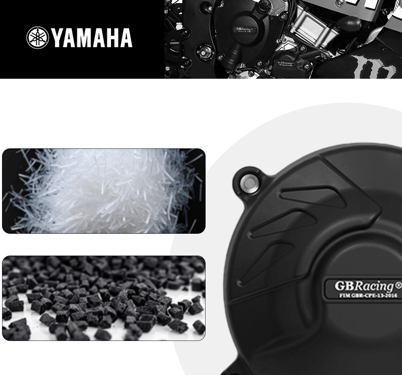 Suitable for 14-20 Years of Yamaha Mt09 Fz-09 Xsr900 Engine Protective Cover Side Cover Fiberglass