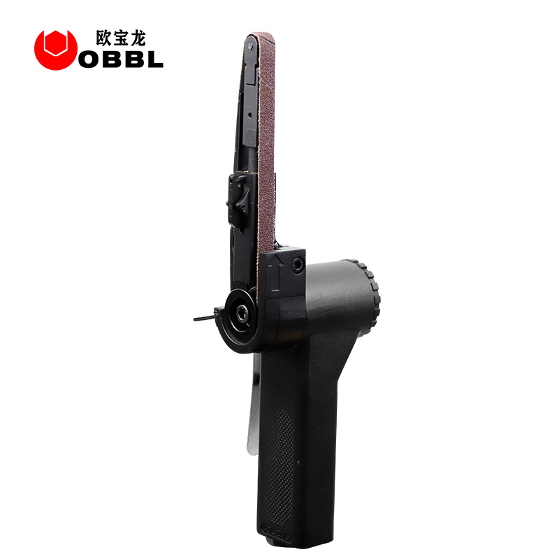 专业级气动砂带机10mm风动打磨机轻便手持环带机抛光机1002