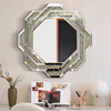 Glossy dressing table for bathroom, decorations, mirror, light luxury style, 2022 collection