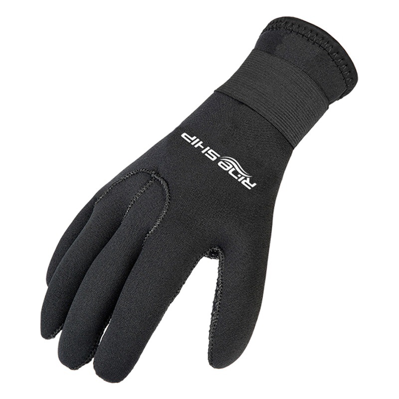 5mm diving gloves cold-proof warm non-slip wear-resistant anti-scratch fishing water catching fish swimming floating gloves