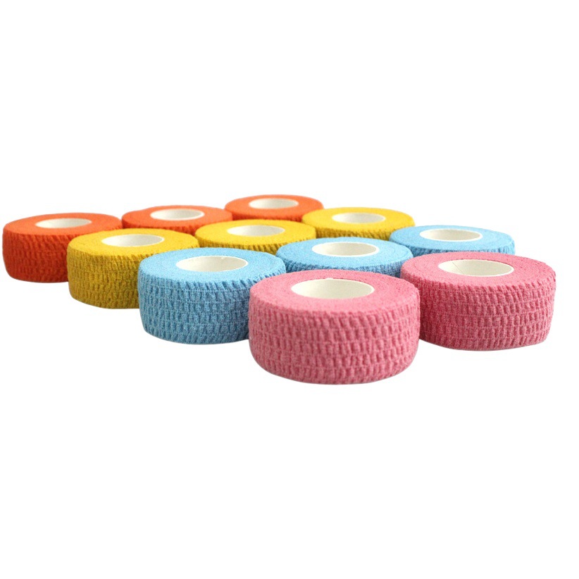 Vendaje autoadhesivo de algodón, protección deportiva, vendaje presurizado elástico, muñequeras, rodillas, tobillos, cinta de fijación para mascotas