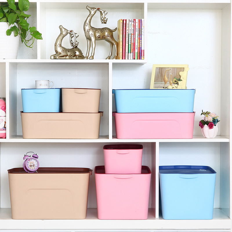 厂家直供加厚塑料收纳箱衣柜整理箱客厅收纳箱收纳筐多种规格可选