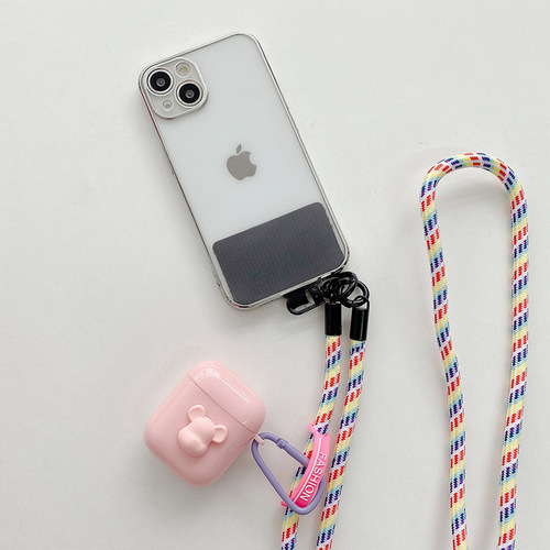 7MM mobile phone strap lanyard cross-body can be carried around the neck camera anti-lost rope lanyard braided strap card mobile phone rope