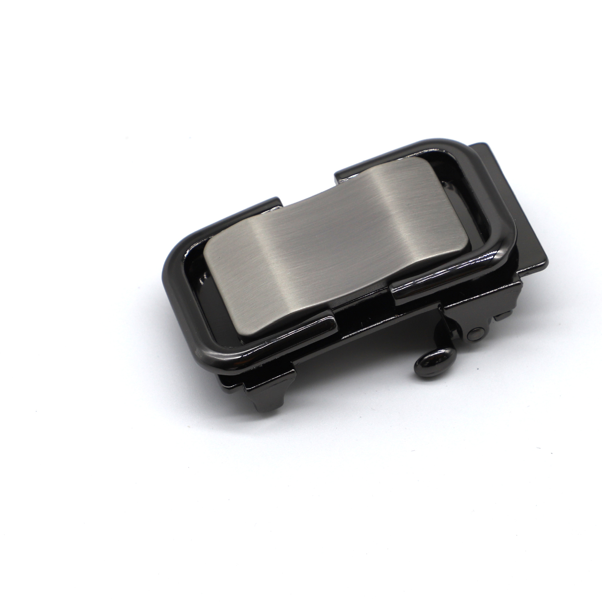 Fábrica de aleación sin dientes automático abrazadera de cinturón interna se puede personalizar con láser LOGO hombre cinturón abrazadera