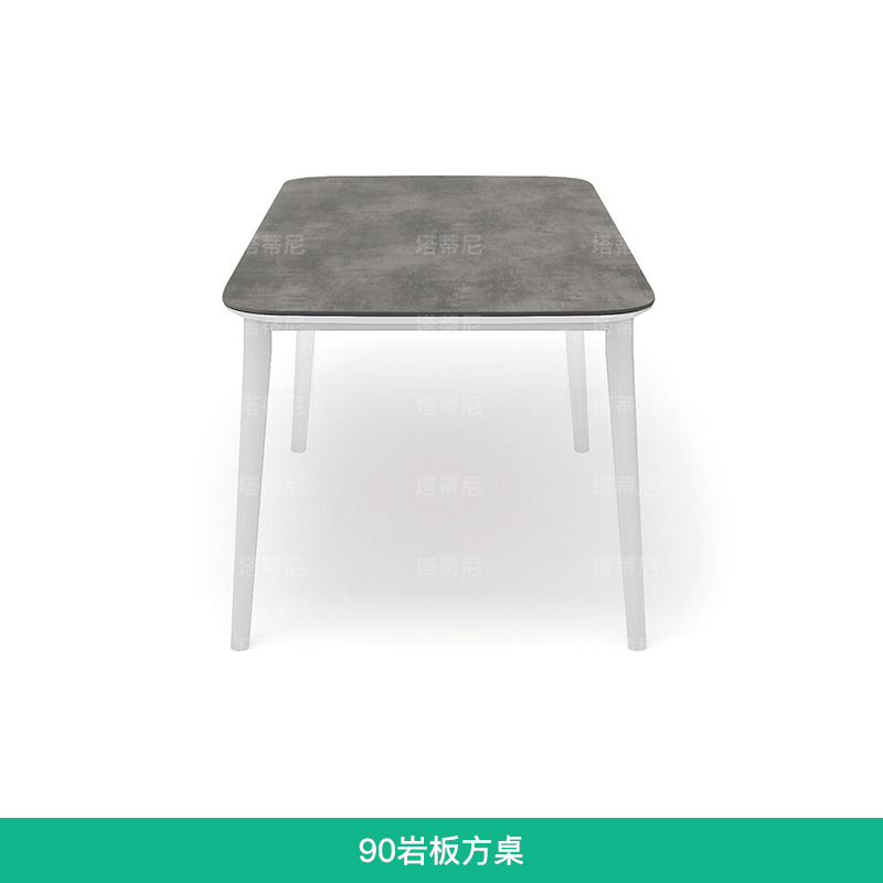 Mesas y sillas de ratán para exteriores, muebles de ocio impermeables y resistentes al sol para patio exterior, conjunto de mesa larga de teca para jardín o balcón de villa