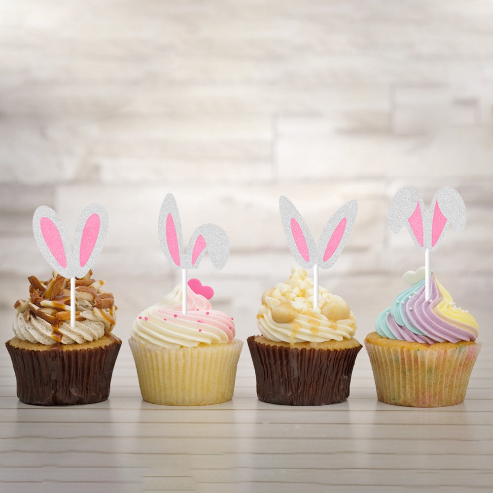 Nuevo conejo de Pascua conejo de carnaval de cumpleaños tarta de tarta de cartón