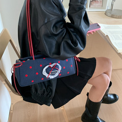 时尚甜美蝴蝶结腋下包包女2025秋季简约小众高级感单肩手提包