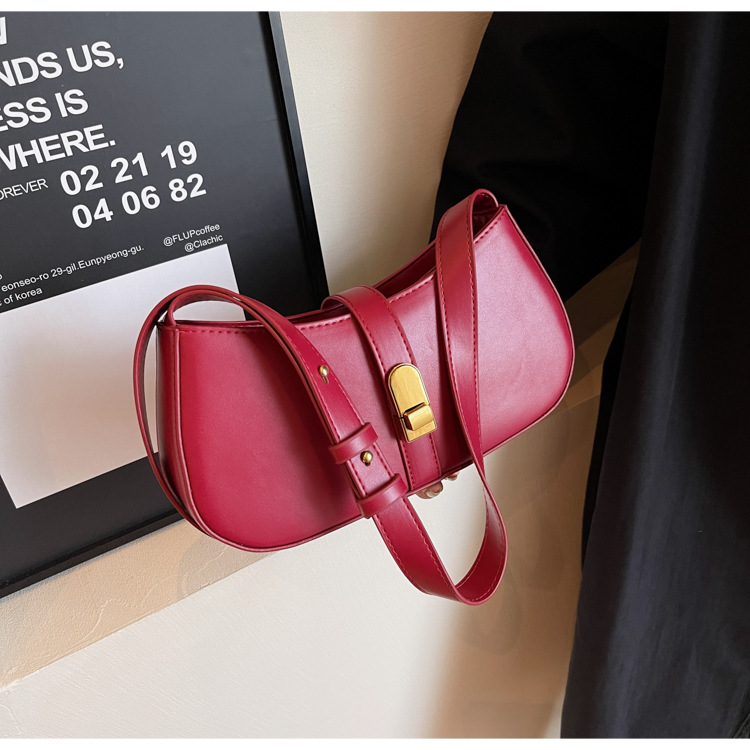 Borsa sotto le ascelle strutturata moda urbana semplice 2023 Borsa a tracolla borsa a tracolla da donna versatile autunno nuovo temperamento_voghion.com