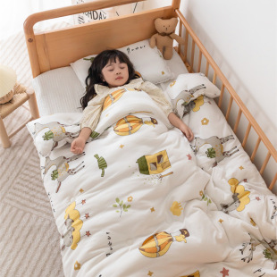 Class A Children's Knitted Cotton Soybean Fiber Spring, Autumn and Winter Machine Washable Single and Double Soft Waxy Skin-Friendly Student Dormitory Quilt
