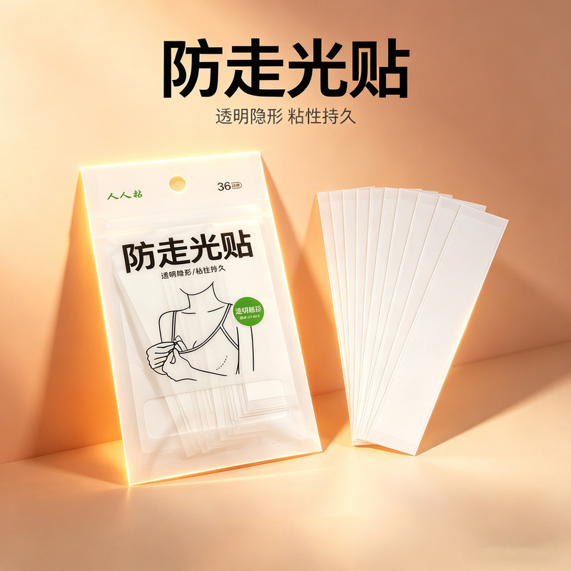 Cross-Border Seamless Transparent Chest-Covering Magic Tape for Clothes and Skirts, Invisible Anti-Exposure Adhesive Strips, Pet Double-Sided Adhesive Tape Cross-Border Seamless Transparent Chest-Covering Magic Tape for Clothes and Skirts, Invisible Anti-Exposure Adhesive Strips, Pet Double-Sided Adhesive Tape