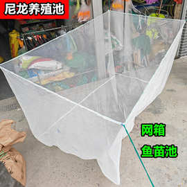 尼龙网网箱鱼网养鱼养殖网箱鱼池鱼塘水产鱼苗网箱繁殖孵化网箱网