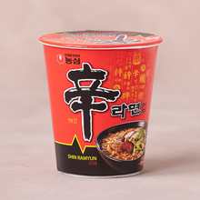 韓國進口農心辛拉面杯面65g 迷你香菇牛肉拉面休閑方便面夜宵速食