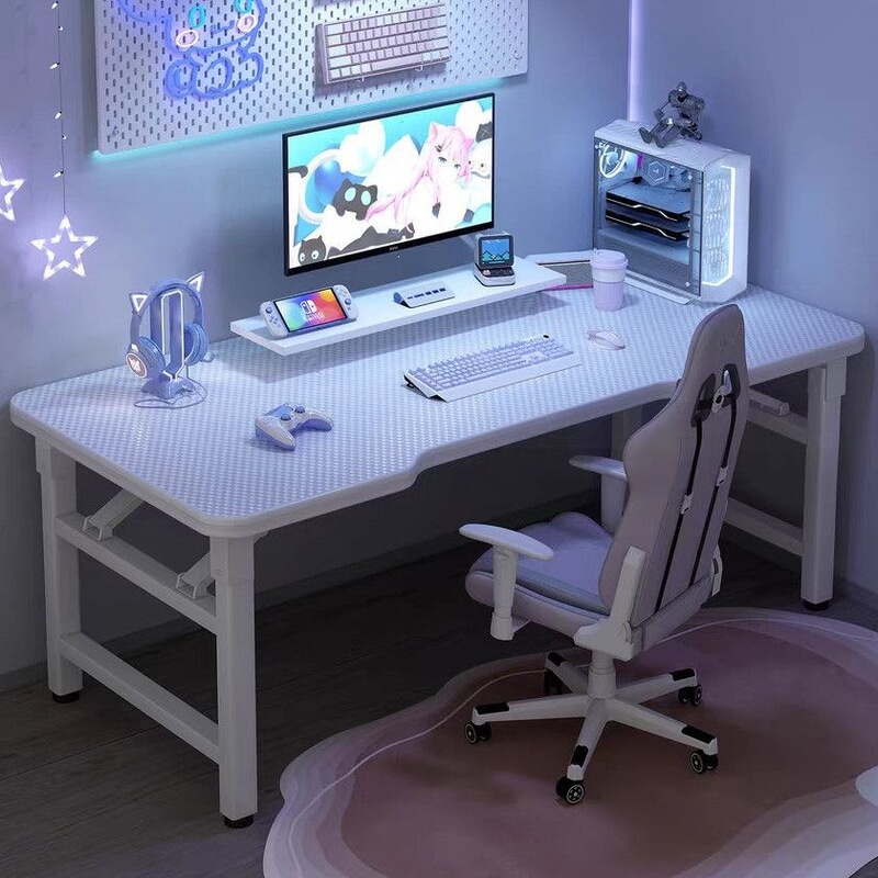 Computer desk, no assembly required, foldable, suitable for gaming, rental apartments, home use, and simple study purposes