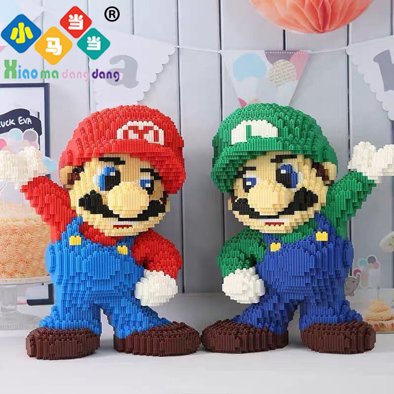 Compatible with Lego Super Mary Miniature Small Particle Assembled Building Blocks Children's Educational Difficulty Toy Mario