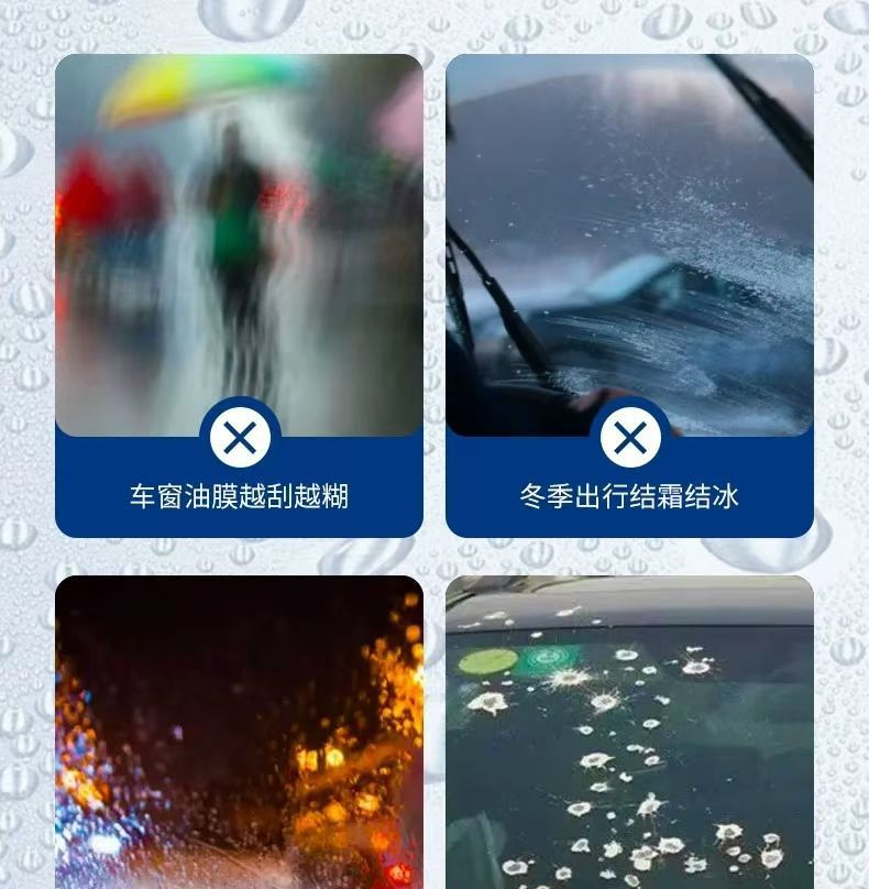 Winter Antifreeze Glass Cleaner, Suitable for All Seasons, Can Withstand Temperatures as Low as -40 Degrees, Whole Box, Car Decontamination, Northern Region Oil Film Remover, Insect Glue Remover