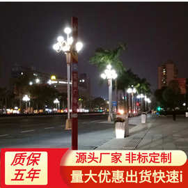 玉兰灯8米12米高多头led200W广场车站城市主干道景区景观照明路灯