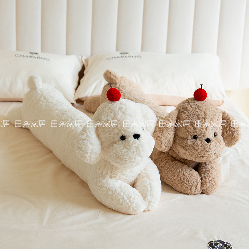 Cute Dog Long Pillow Men's and Women's Sleeping Clip Leg Side Sleeping Pillow Cylindrical Pregnant Women's Bed Waist Pillow Sofa Cushion