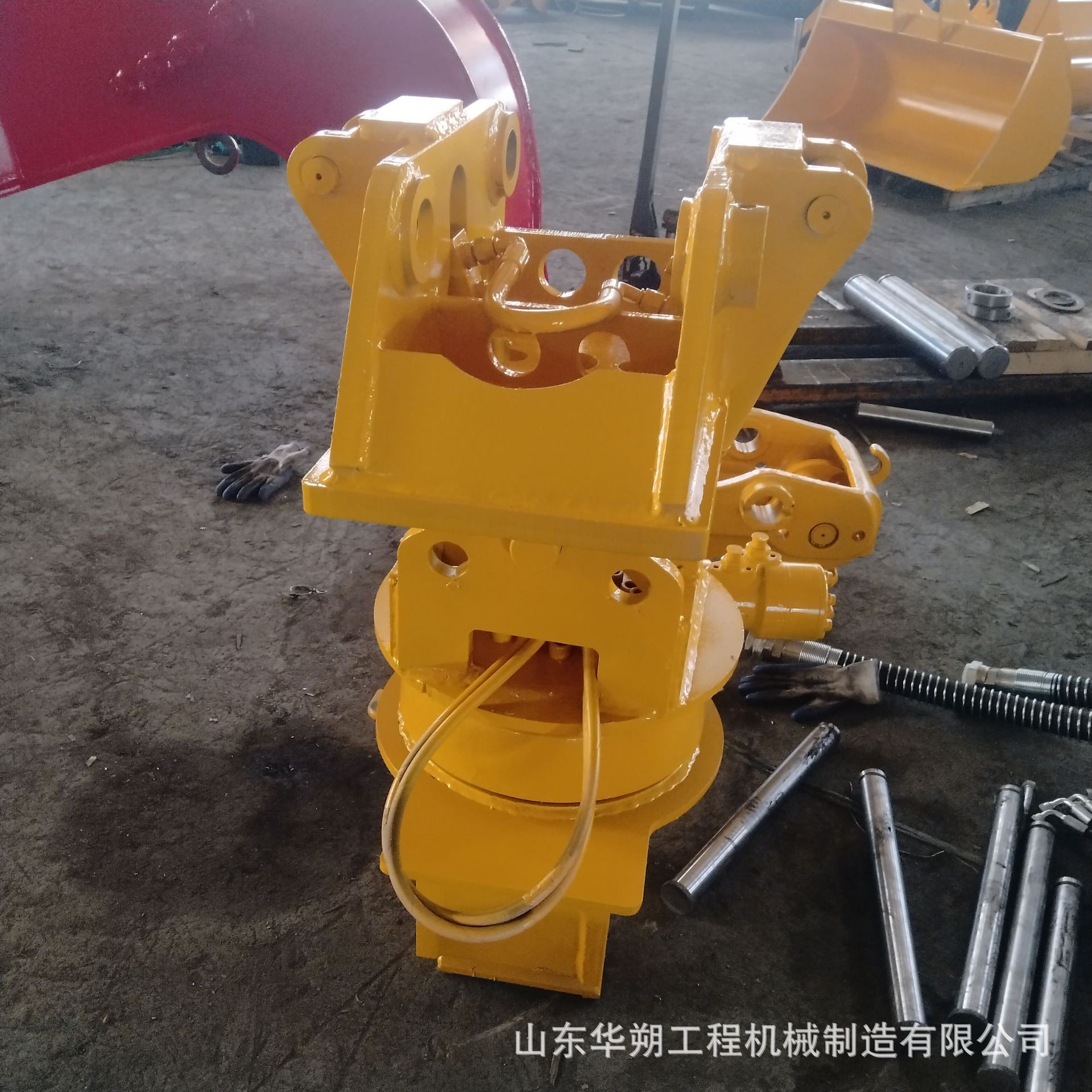 挖机倾斜旋转快换