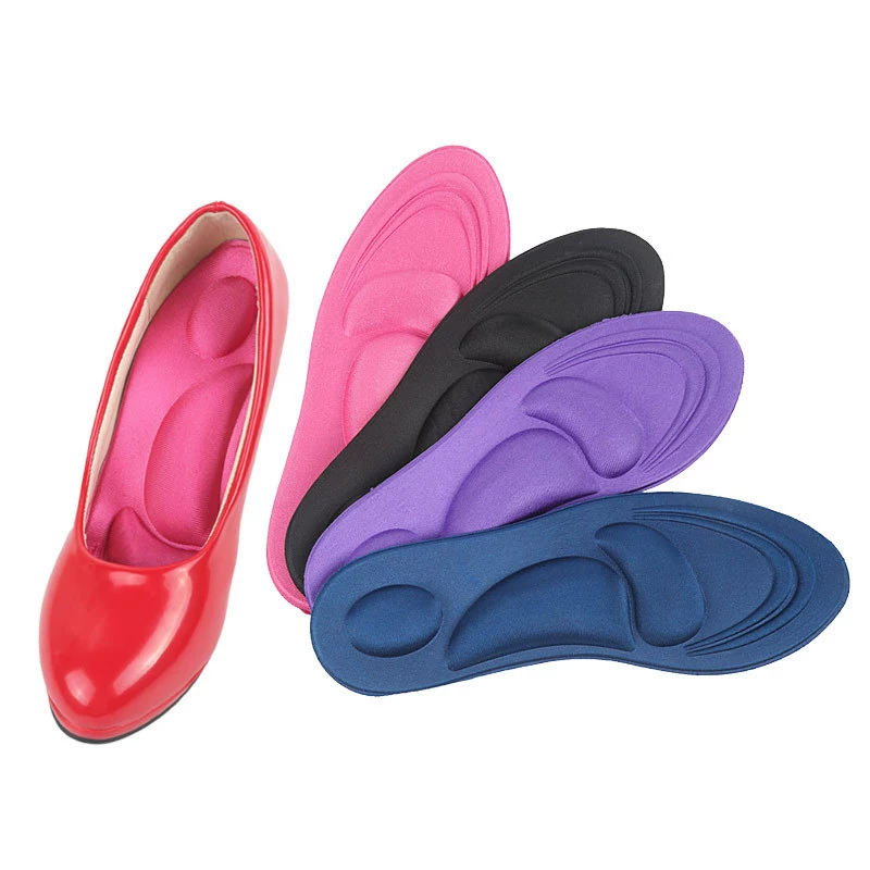 Массажная губка для ног Стелька Спортивная впитывающая пот Дышащая амортизирующая поддержка Нескользящий коврик Мужская и женская Одиночная стелька