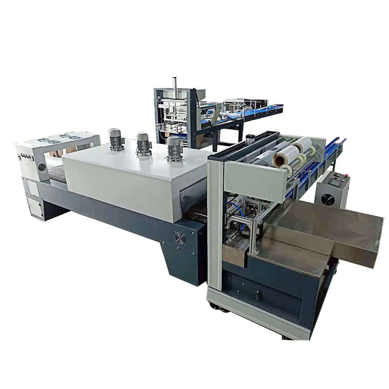 全自动热收缩膜装箱机塑封包装袋装包装机器塑胶箱生产线桶状码垛