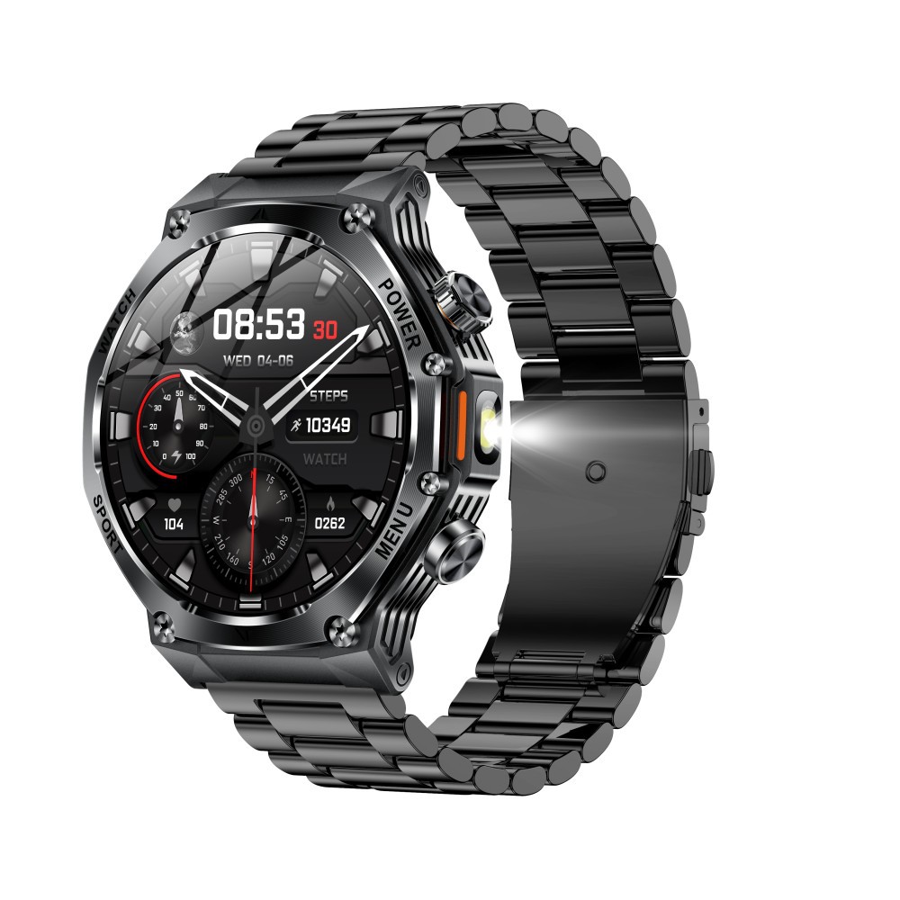 AK82 transfronterizo reloj inteligente Bluetooth llamadas deportivas antorcha de frecuencia cardíaca a prueba de agua HD 800 mAh batería grande