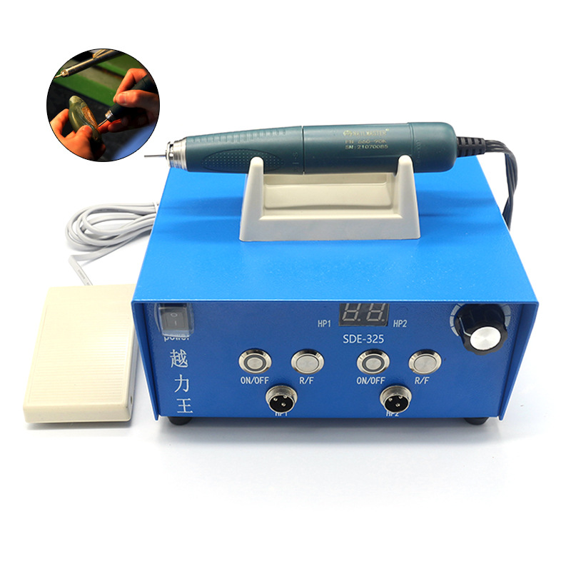 越力王牙机打磨机无碳刷双卡雕刻机玉石核桃首饰抛光小型雕刻工具