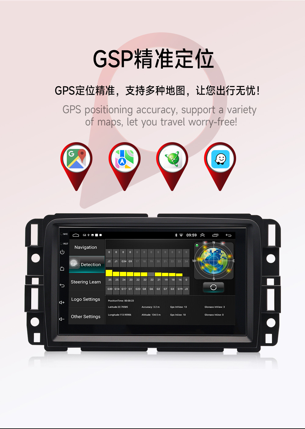 Suitable for Cross-Border Sales of Chevrolet Gmc Navigation, Popular Gmc Android Smart Navigation, Hummer H2 Navigation, Exclusively for Cross-Border Sales