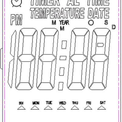 DL6857:推屏钟IC,日期,时间,温度,倒计时切换显示,8首名曲