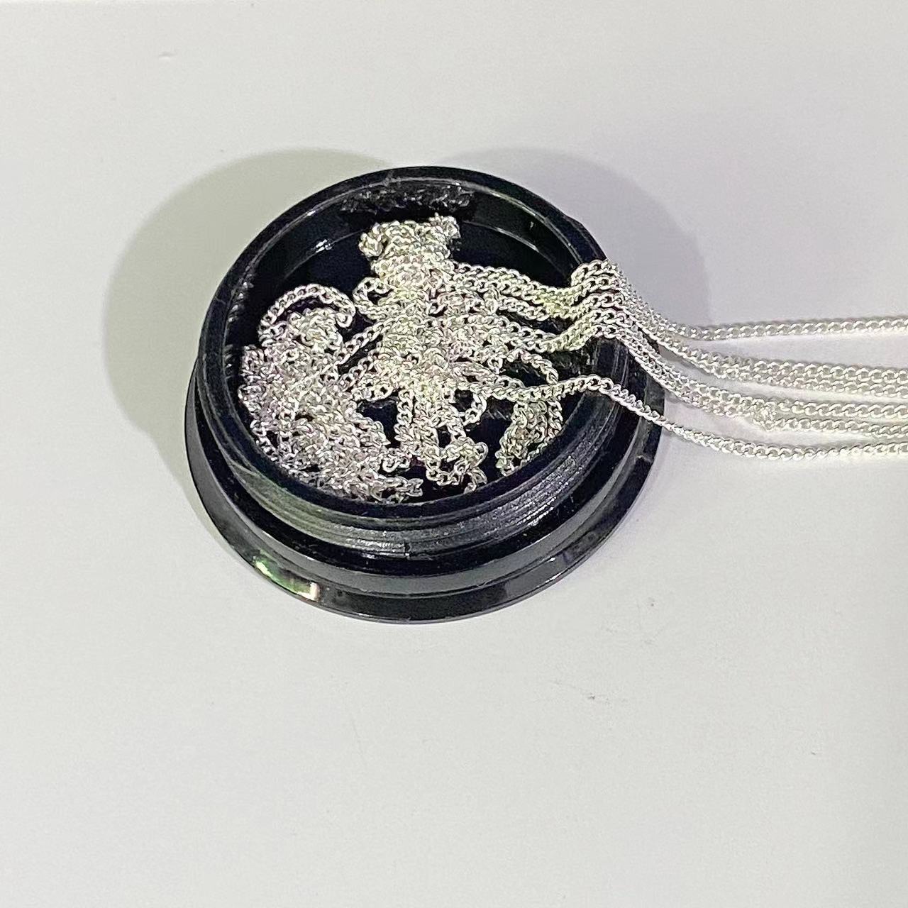 1mm [백설 공주] 플랫 체인 [1m] 원형 상자