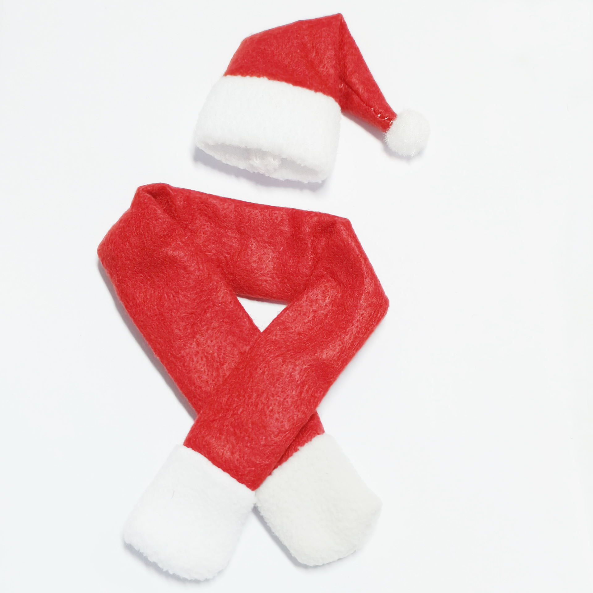 Decoración de Navidad creativa para el hogar bufandas no tejidas + sombreros decoración de botellas de vino de Navidad decoración de botellas de vino de Navidad