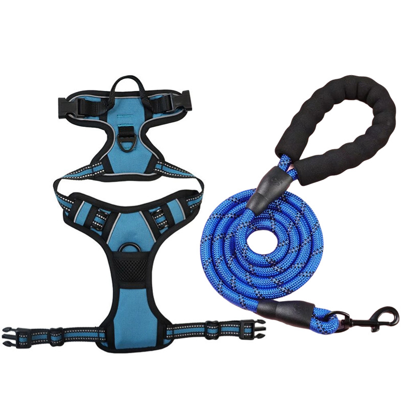 Peacock blue [strap + traction rope] set